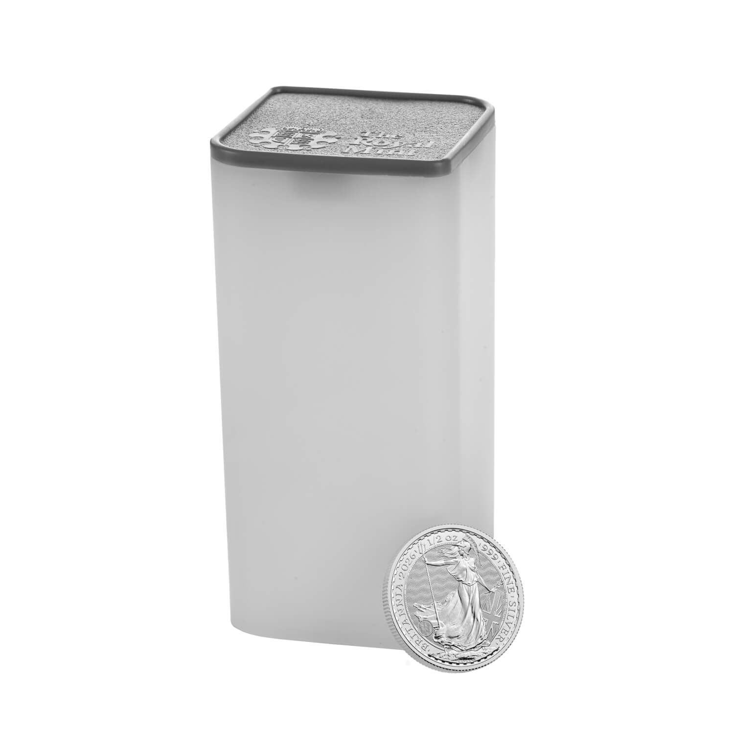 Britannia 2026 1/2 oz Silver Bullion Twenty-Five-Coin Tube Bullion | 999 Fine Silver