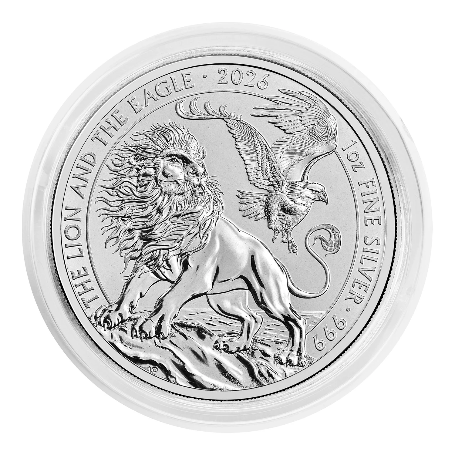 The Lion and the Eagle 2026 1oz Silver Bullion Coin Bullion | 999 Fine Silver